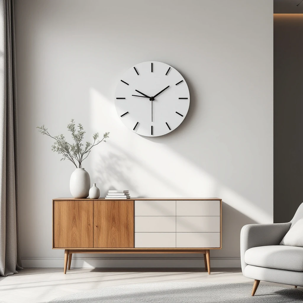Clock in a styled room